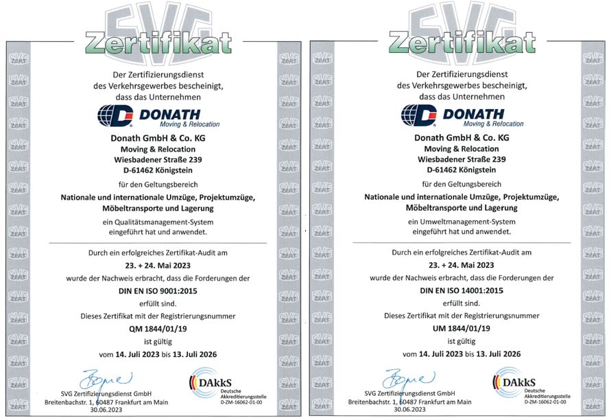 ISO 9001 und ISO 14001